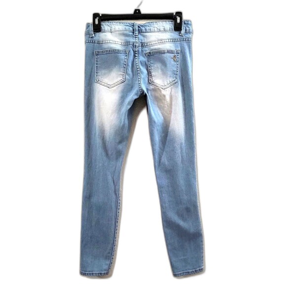 VIP Jeans Skinny Light Wash Distressed Ripped - Picture 2 of 9